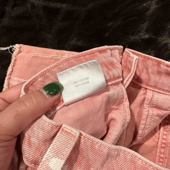 J Brand Women’s Jules High Rise Short Raw Cut Rigid Denim Pink Painted Portal 24 - Picture 8 of 8